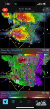 We kept an eye on the southern storm and its rotation.