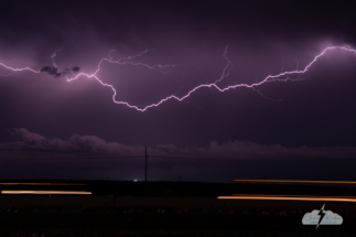 Lightning near Midland, Texas.