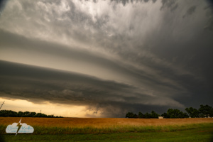 The tornado was ongoing, but unknowing, we moved on, focusing on the gorgeous shelf cloud.