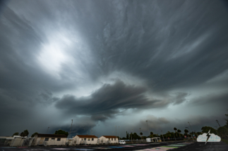 Inflow and outflow features sculpted the storm.