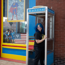 Alethea transformed into a storm chasing superhero.