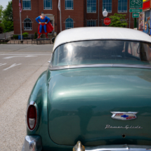 Capturing the retro Superman vibe in Metropolis.