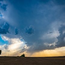 We chased weak storms in southern Illinois.