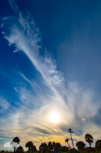A faint circumzenithal arc appears above an even fainter supralateral arc (or is it a 46 degree halo?). It&#039;s above the smaller 22 degree sun halo, which also sports at least one &quot;sun dog&quot; on the right.