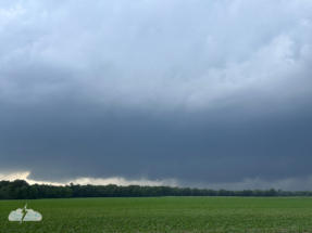 It showed signs of rotation but no obvious tornado at this time - 3:37 p.m.