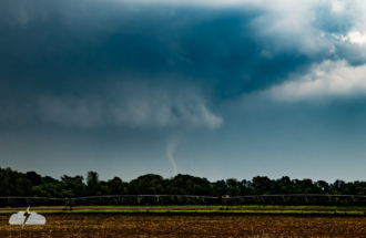 So the tornado looks more blue, too. I like it! It became invisible in the rain.