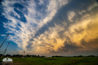 We got the best view from behind the storm, in Ardmore, Oklahoma.