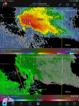 The radar wasn't nearly as pretty as the storm.