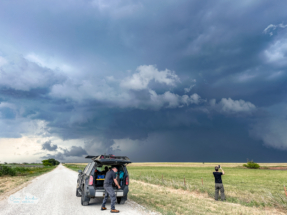 And finally, we chase, in an area west of Dallas. We caught up to a developing storm near Megargel, Texas.