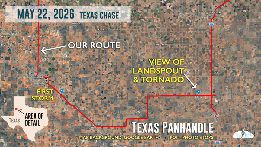May 22 chase route