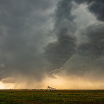 These storms looked good. But our target farther north looked better.