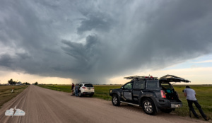 Our storm chasing crew in Kirk, Colorado, on May 25, 2025.