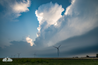The storm with outflow features.