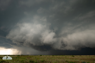 Huge hail as large as 6 inches was reported with this storm, and we wanted to stay ahead of it.