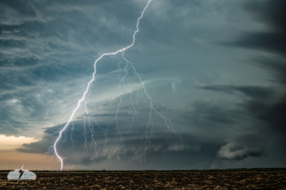 BAM! I caught this without a lightning trigger - just a little luck, given the frequency of the bolts.