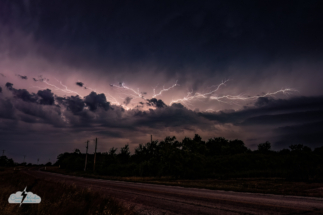 As friends in our chase crew headed home, we said goodbye under lightning crawlers.