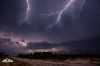 The best lightning was over my head.