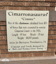 The dinosaur is called Cimmy.