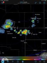 We moved north to check out forming storms.