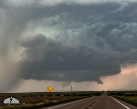 Another video grab of the short-lived tornado.
