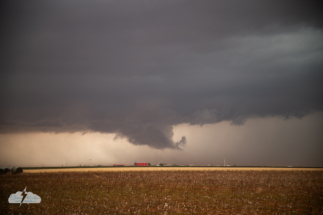 An interesting lowering in the dusty haze.