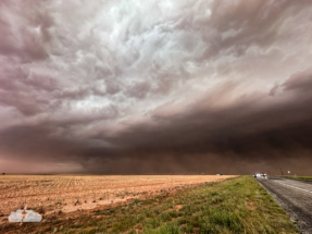 The storm kicked up major dust.