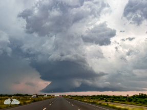 As we hit I-20 and headed east, we drove past another neat little storm near Iatan, Texas.