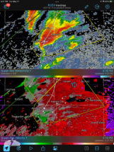 It was time to reposition and get out of the rain and hail.