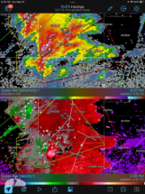 The rotating storm developed quickly.