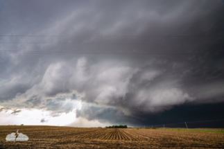 Chaotic in appearance, the storm was definitely rotating.
