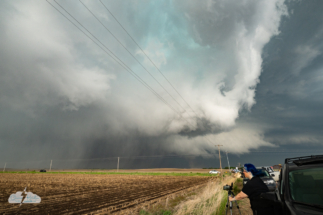 Alethea films as the tornado moves east.