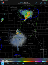 Our position north of Grand Island.