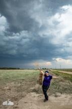 Alethea presents tumbleweeds! Between Seibert and Kit Carson, Colorado.