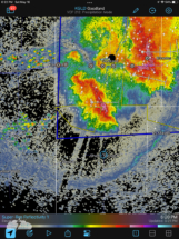 There was a heck of an outflow boundary on radar, and we felt it blow by.