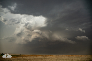 West of Sharon Springs, Kansas, we observed the southern storm.