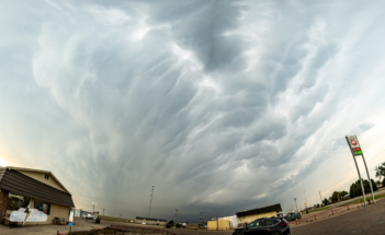 A slightly different panorama shows the dramatic sky.