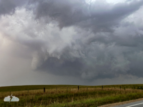 We couldn't keep up with it in the chaser traffic and missed the reported tornado. We couldn't keep up with it in the chaser traffic and missed the reported tornado.