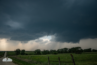 We saw rotation and a wall cloud. We saw rotation and a wall cloud.