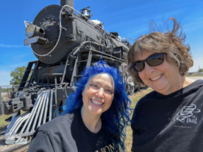 We checked out the train at the Sod House and Museum in Kinsley, Kansas. It's the Atchison, Topeka and Santa Fe 3424. We checked out the train at the Sod House and Museum in Kinsley, Kansas. It's the Atchison, Topeka and Santa Fe 3424.