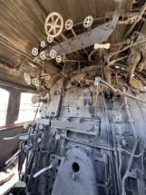 Inside the train engine - totally steampunk! Inside the train engine - totally steampunk!