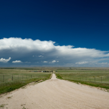 The storm acquired a severe warning. We spotted a very distant landspout.