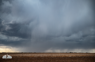 Pretty precipitation at 4:43 p.m. CDT near Littlefield, Texas.