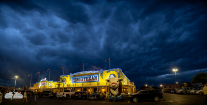 Even the skies above the Big Texan were dramatic.