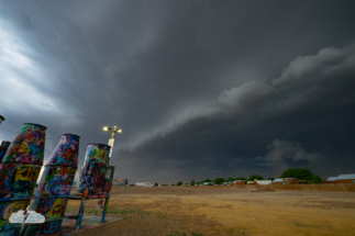 Alethea and I repositioned to Slug Bug Ranch in Amarillo to watch the storm come in. Alethea and I repositioned to Slug Bug Ranch in Amarillo to watch the storm come in.