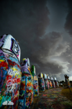 The storm moves over Slug Bug Ranch in Amarillo. The storm moves over Slug Bug Ranch in Amarillo.