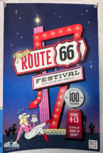 It was cool to do so much chasing on Route 66 during this year's centennial. (Poster spotted in Amarillo) It was cool to do so much chasing on Route 66 during this year's centennial. (Poster spotted in Amarillo)