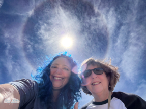 Alethea and I caught a sun halo in Liberal, Kansas, on May 24. Alethea and I caught a sun halo in Liberal, Kansas, on May 24.