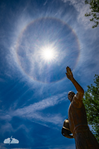 Coronado seems to point into the sun halo, adjacent to Liberal's Land of Oz.