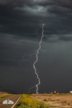 Lightning along Route 66 west of San Jon, New Mexico. Lightning along Route 66 west of San Jon, New Mexico.
