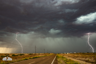Lightning along Route 66 west of San Jon, New Mexico. Lightning along Route 66 west of San Jon, New Mexico.